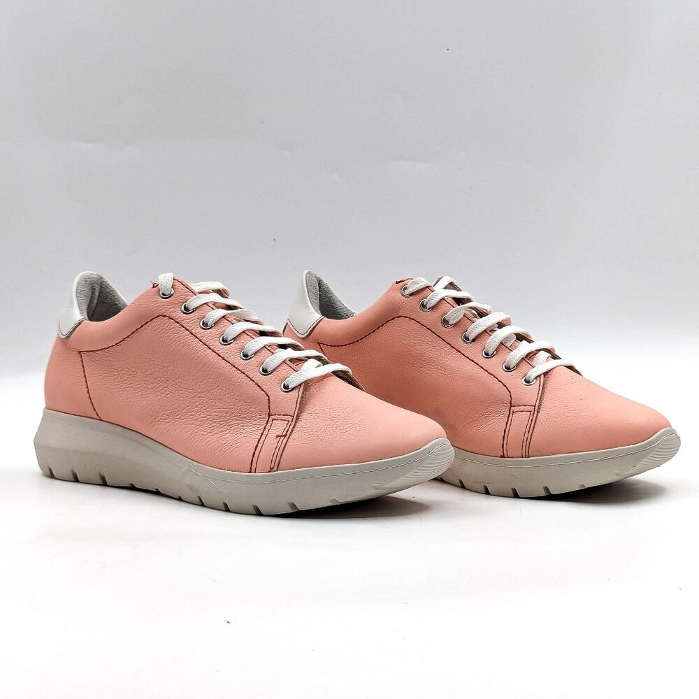 Marc Joseph Women Rose Leather Lace-up Comfort Summer Sneakers size 9